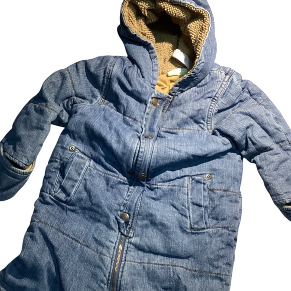 Denim Winter Snowsuit Baby Boy Pram Suit Size 24 months - Picture 1 of 11